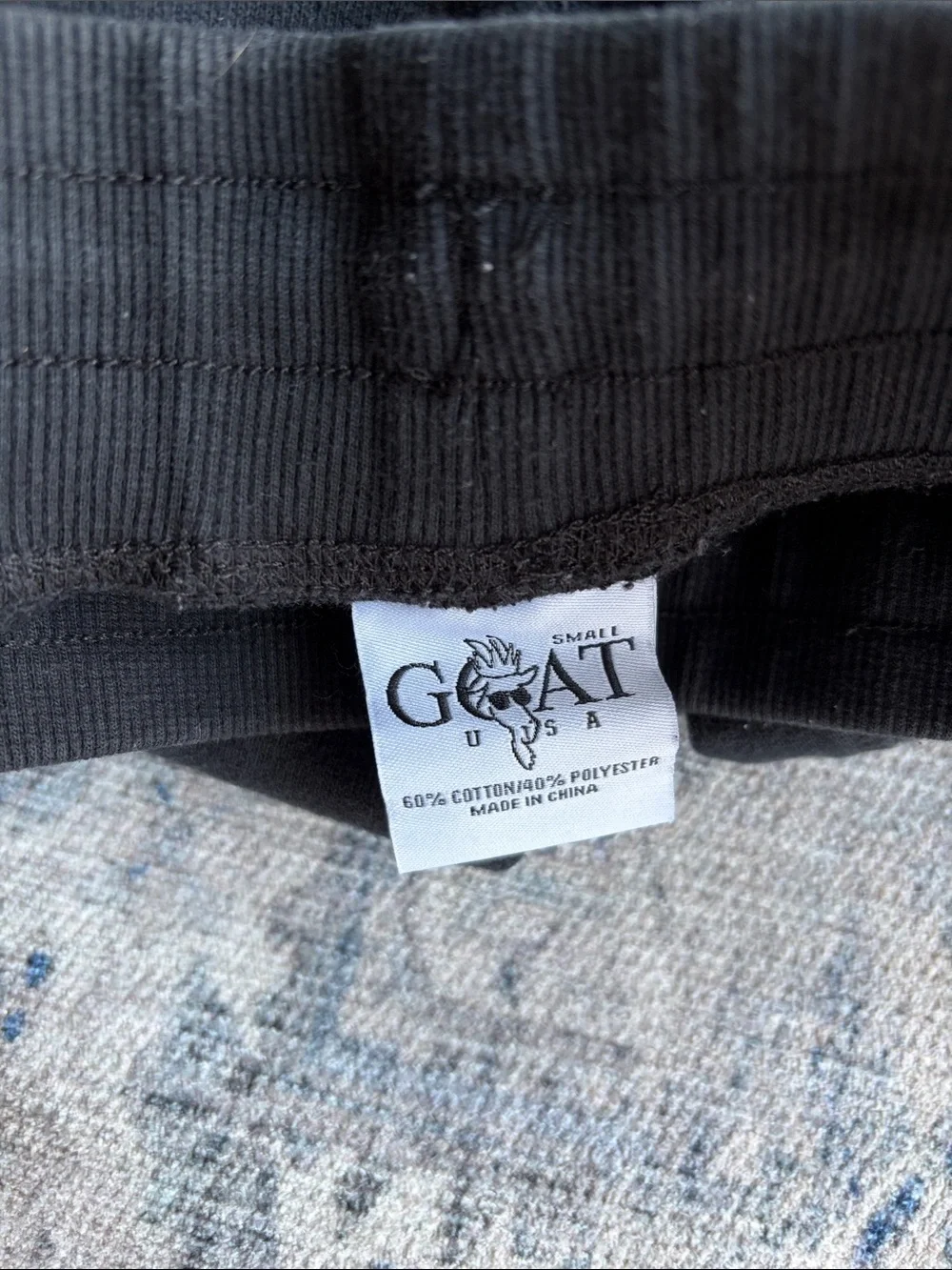 Mens GOAT UsA black joggers